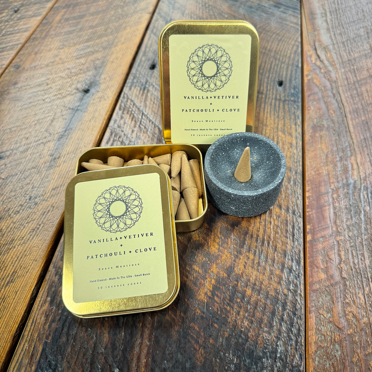 Vanilla and Vetiver and Patchouli and Clove Incense – Anvil Cards