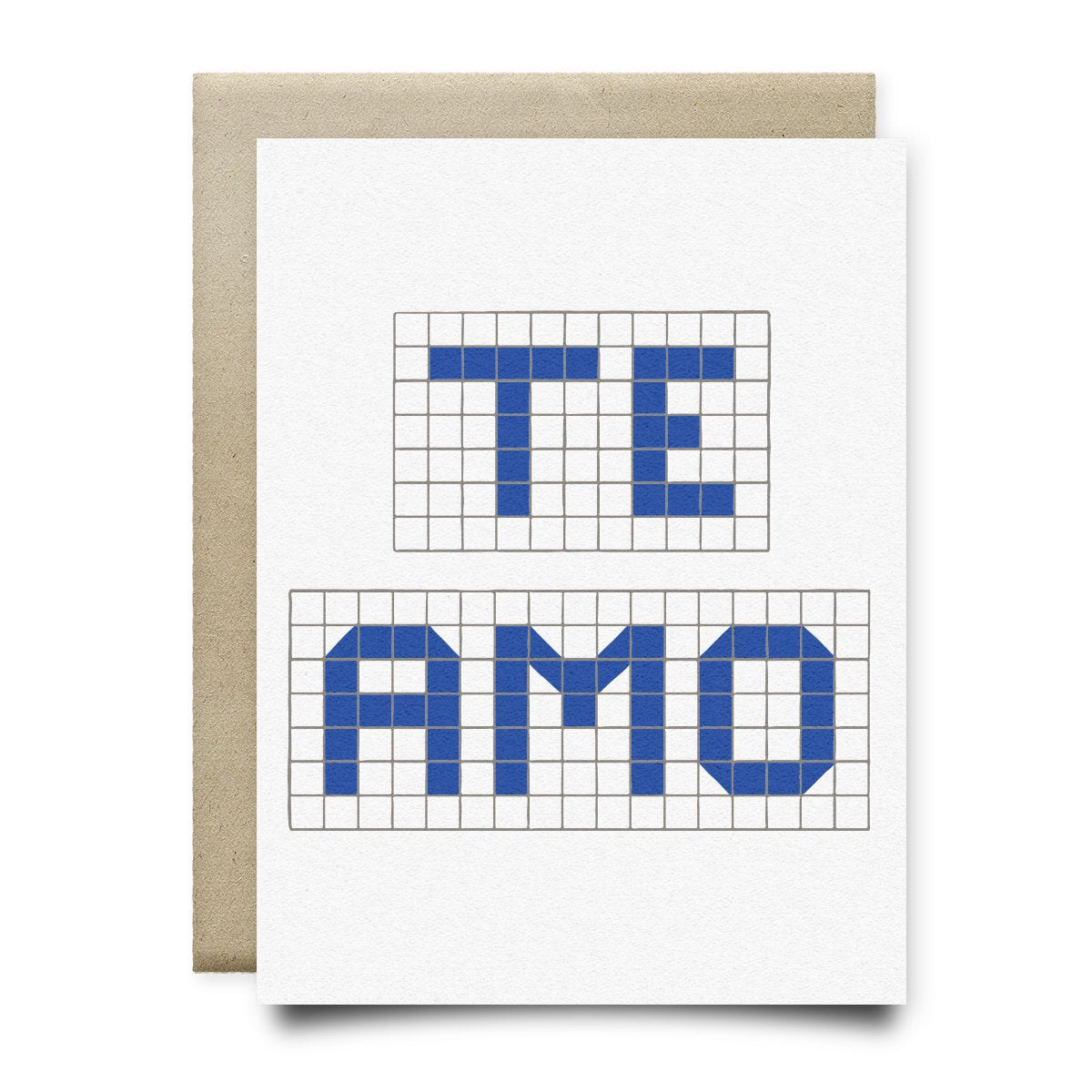Anvil Cards - Te Amo | Houston Blue Tiles Greeting Card