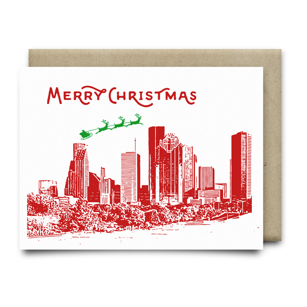 Merry Christmas from Houston Christmas Card