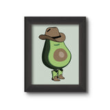 Avocado Cowboy Print
