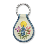 Texas Wildflowers Patch Keychain