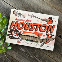 Greetings From Houston Postcard