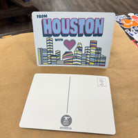 From Houston with Love Postcard - Multi Color