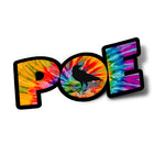 Z228 Poe Tie Dye Stickers (4.25x2)