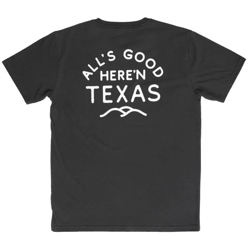 All's Good Here'n Texas Vintage Black T-Shirt