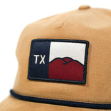Hill Country Flag Tan Twill Snapback