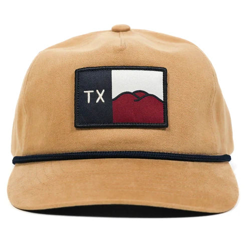 Hill Country Flag Tan Twill Snapback