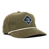 Texas Hills Olive Twill Snapback