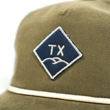 Texas Hills Olive Twill Snapback