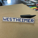 Westheimer Houston Blue Tiles Sticker