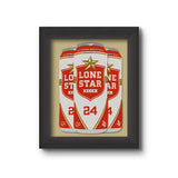 Lone Star Can Art Print