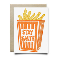 Stay Salty (Orange Box Fries Card) - Cards