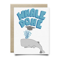 Whale Done Graduation Card