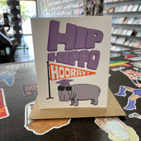 Hip Hippo Hooray Graduation Card