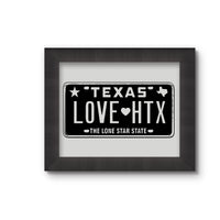 Love HTX Black Art Print