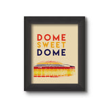 Dome Sweet Dome Art Print Orange