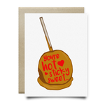Hot, Sticky Sweet Candy Apple Greeting Card