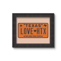 Love HTX Orange Art Print
