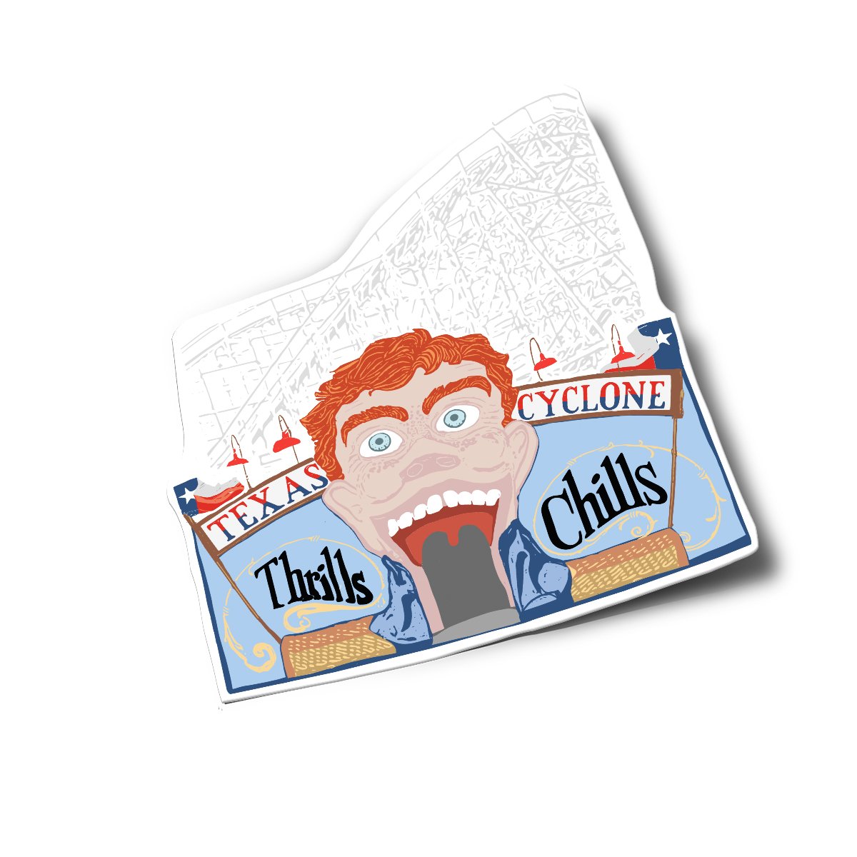Anvil Cards - Texas Cyclone Sticker