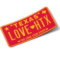 LOVE HTX Red-Yellow Sticker