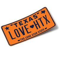 LOVE HTX Orange-Blue Sticker