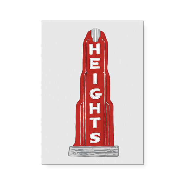 Heights Theater Sign Art Print