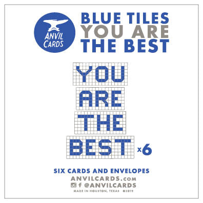 Houston Blue Tiles You Are the Best Bundle