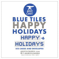 Houston Blue Tiles Happy Holidays Card Bundle