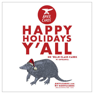 Dillo Claus Happy Holidays Card Bundle