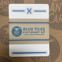 Blue Tiles Stationery Set