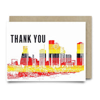 Houston Skyline Thank You - Cards