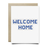 Welcome Home | Houston Blue Tiles Greeting Card - Cards