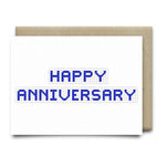 Happy Anniversary | Houston Blue Tiles Greeting Card - Cards