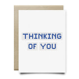 Thinking of You | Houston Blue Tiles Greeting Card - Cards
