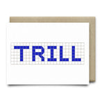 Trill | Houston Blue Tiles Greeting Card - Cards