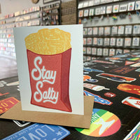 Stay Salty (Waffle Fries Card)