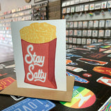Stay Salty (Waffle Fries Card)