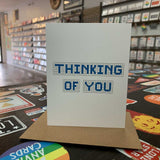 Thinking of You | Houston Blue Tiles Greeting Card