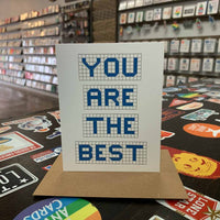 You Are The Best | Houston Blue Tiles Greeting Card