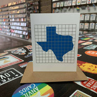 Texas | Houston Blue Tiles Greeting Card