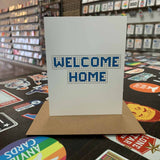 Welcome Home | Houston Blue Tiles Greeting Card
