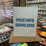 Muchas Gracias | Houston Blue Tiles Greeting Card