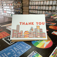 Houston Thank You Card | Classic Rockets Red and Yellow