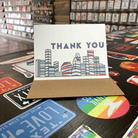 Houston Thank You Card | Red, White and Blue