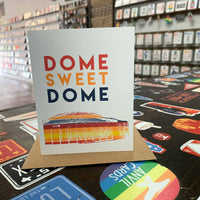 Dome Sweet Dome Greeting Card | Astros Vintage Rainbow