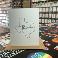 Texas Thank You Card | Gray