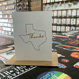 Texas Thank You Card | Green and Gold