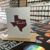 Texas Thank You Card | Maroon