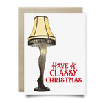 Classy Christmas Leg Lamp Christmas Card
