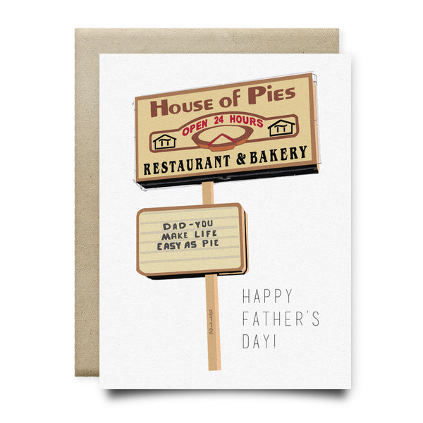 House of Pies - Easy as Pie Father's Day Card